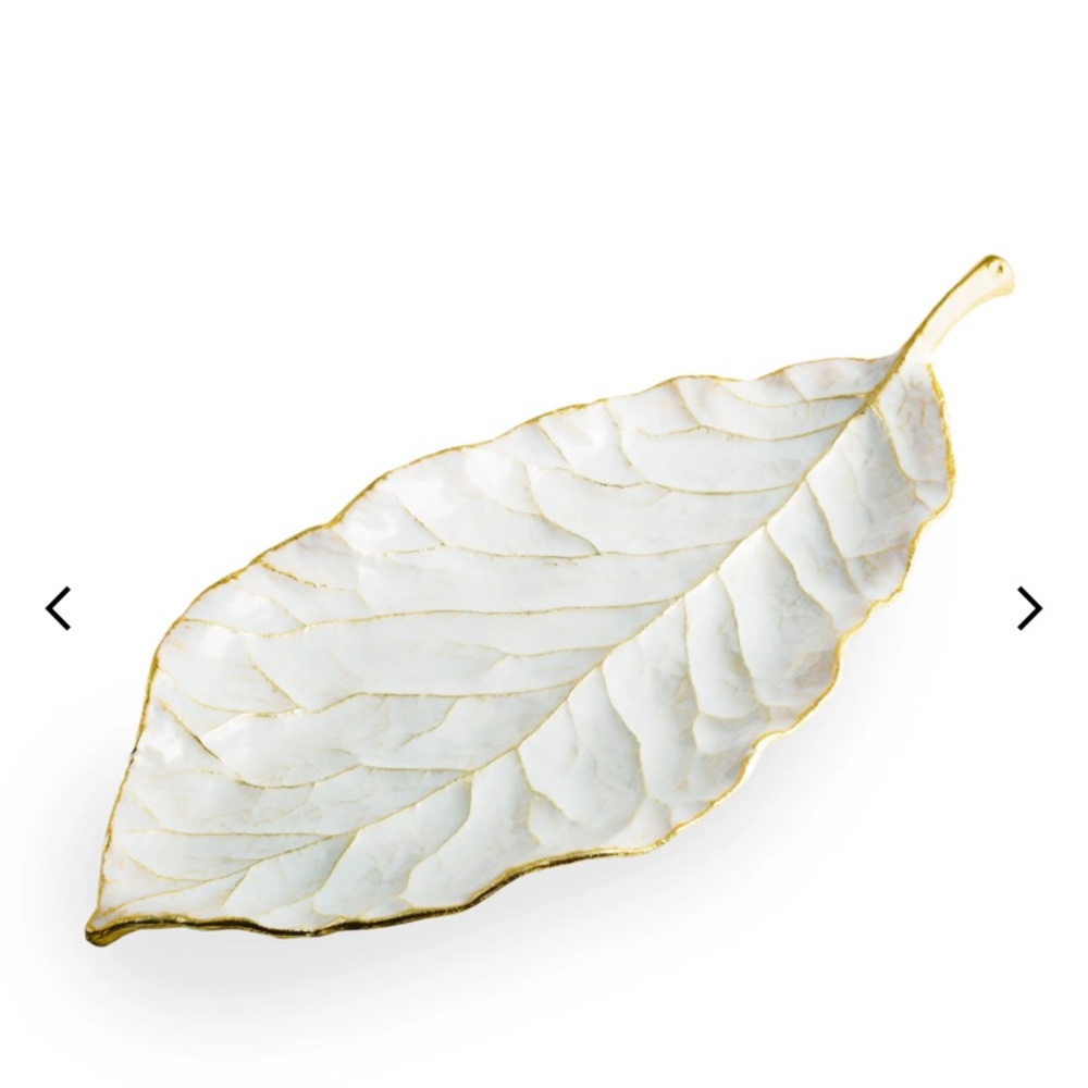 Michael Aram Winter Leaves Magnolia Dish NEW IN BOX